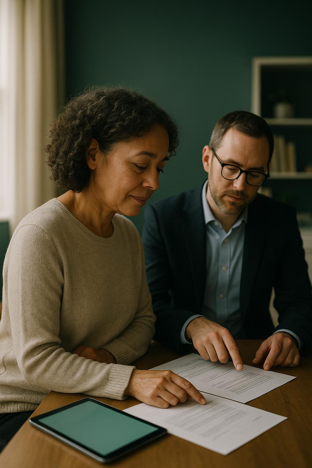 A director reviewing a personal Self Assessment tax return