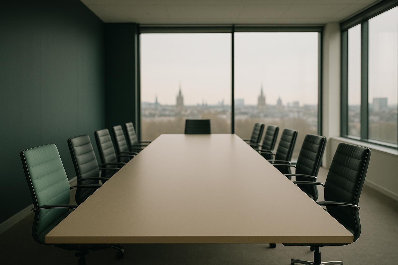 A modern boardroom where company decisions are made